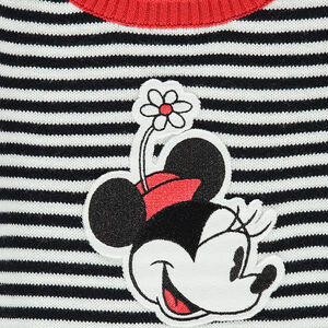 Robe manches longues en tricot avec badge Minnie Disney 