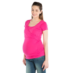Tee-shirt manches courtes d'allaitement 