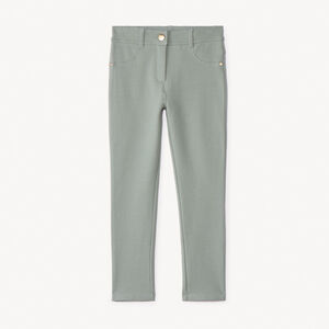 Pantalon skinny en molleton uni fille 