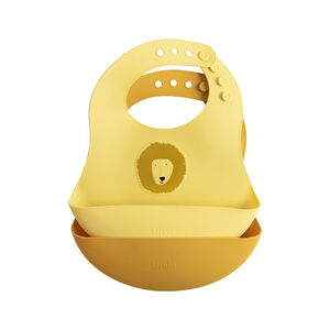 Lot de 2 bavoirs en silicone - Mr Lion 