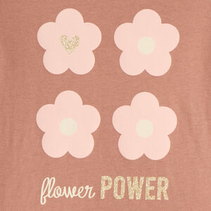 T-shirt manches longues print pailleté fille 