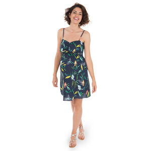 Robe de grossesse à imprimé végétal all-over 