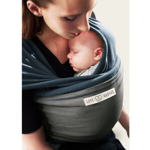 Echarpe de portage Originale - Bleu paon/Eléphant 