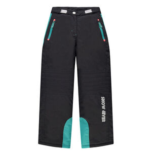 Junior - Pantalon de ski à poches zippées avec empiècements turquoise 