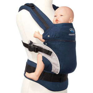 Porte-bébé en coton Bio - Bleu Marine  