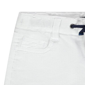 Bermuda en coton fantaisie avec cordons de serrage 