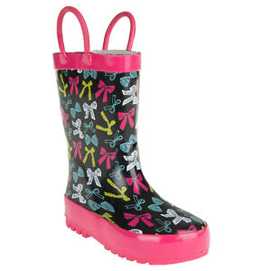 Bottes de pluie motifs petits noeuds multicolores du 24 au 29 