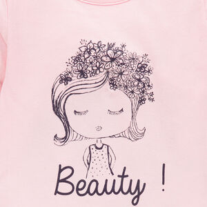 Pyjama long en jersey avec print fantaisie 