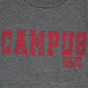 Junior - Pull en tricot gris chiné avec message printé devant 