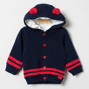 Veste en tricot à capuche doublée sherpa Mickey Disney 