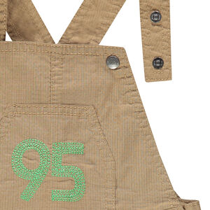 Salopette en ribstop avec chiffres brodés 