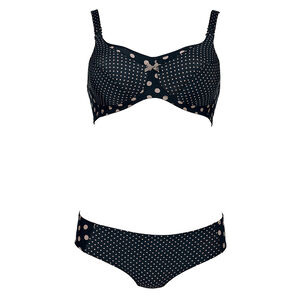 Soutien-gorge d'allaitement à pois sans armatures avec coques 