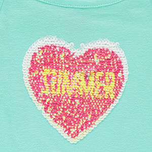 Robe effet 2 en 1 à sequins magiques avec imprimé floral 