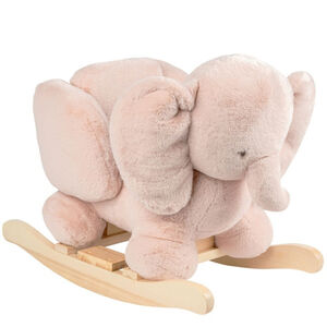 Animal à bascule éléphant Fanfan Vieux rose 