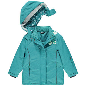 Blouson de ski imprimé étoiles all-over avec badges Smiley 
