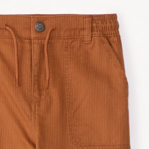 Pantalon en toile côtelé uni garçon 