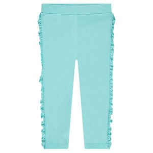 Legging en jersey mi-mollet avec volants 