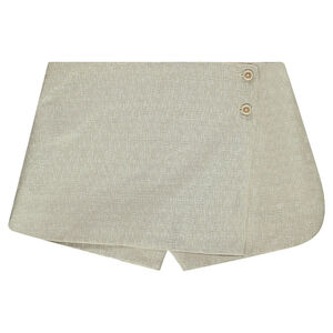 Junior - Short jupe en jacquard effet brillant 