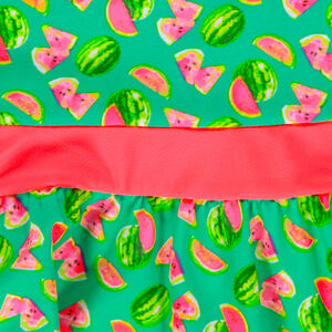 Robe de plage imprimée pastèque 