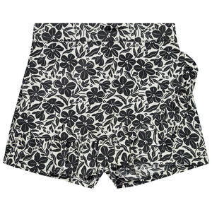 Jupe-short imprimé fleuri fille 