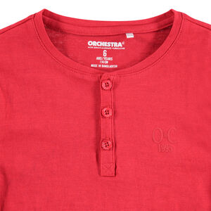 T-shirt manches longues en jersey avec logo brodé 