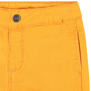 Pantalon en toile surteint à poches passepoilées 