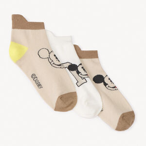 Lot de 3 chaussettes courtes Mickey Disney garçon 