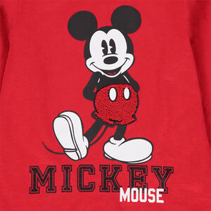 T-shirt manches longues en coton bio print Mickey Disney 