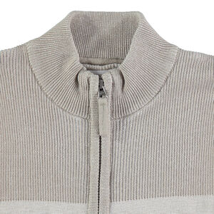 Junior - Gilet de cérémonie zippé en tricot bicolore 