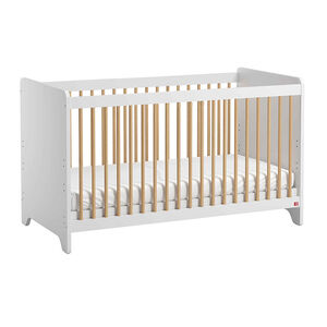 Lit Leaf 70 x 140 cm - Blanc / Bois 