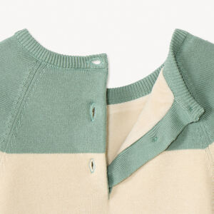 Pull manches longues en tricot ludique doublé en velours pour bébé garçon 