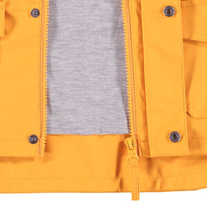 Coupe-vent en gomme jaune avec badges Smiley 