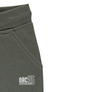 Junior - Pantalon de jogging en molleton chiné avec print logo 