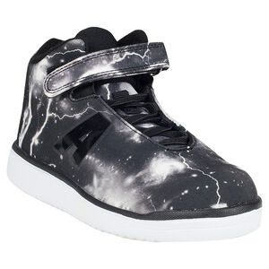 Baskets montantes à lacets et scratch imprimé galaxie 