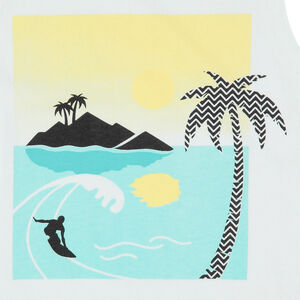 Ensemble débardeur print paysage et bermuda uni 