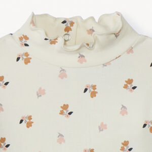 Sous-pull imprimé fleuri pour bébé fille 