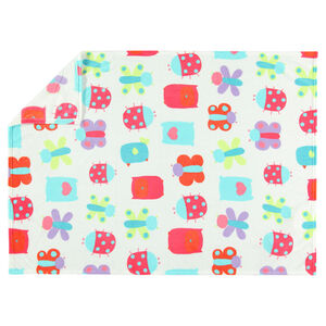 Couverture en sherpa à imprimé fantaisie 