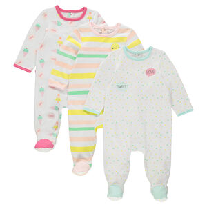 Lot de 3 dors-bien en jersey avec imprimés fantaisie 