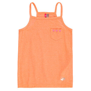 Débardeur aspect neps fines bretelles 