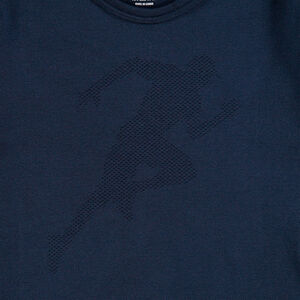 Tee-shirt manches longues en jersey avec bandes appliquées 