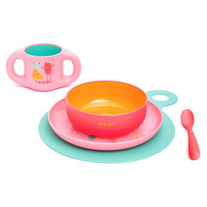 Coffret repas 6 mois+ - Rose 
