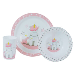 Coffret repas 3 pièces Licorne 
