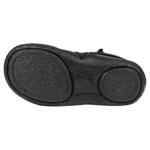 Bottes noires en cuir avec boucles et rivets du 24 au 27 