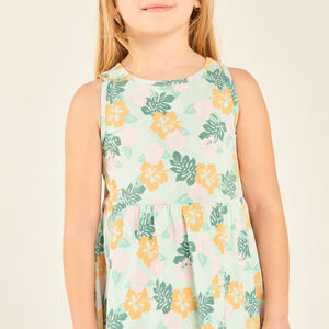 Robe débardeur imprimé fantaisie fille 