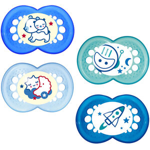 Sucette nuit 18+ en silicone + boite de sterilisation 