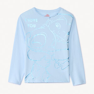 T-shirt manches longues Lilo & Stitch Disney foil print fille 