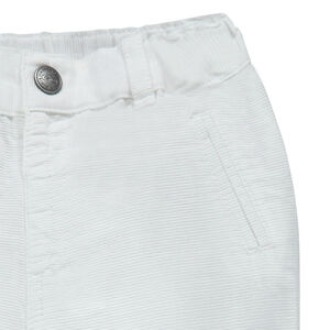 Pantalon en coton armuré à poches 