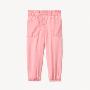 Pantalon en toile unie doublée pour bébé fille 