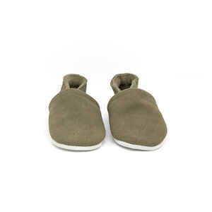 Chaussons souples 3-6M en suède Babysoft trebol 