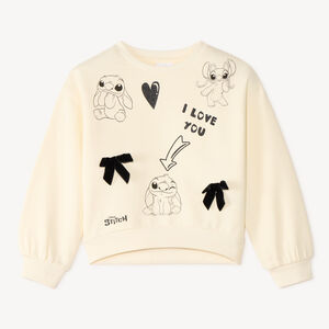 Sweat molleton print Stitch fille 